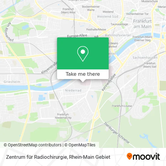 Карта Zentrum für Radiochirurgie