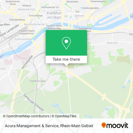 Acura Management & Service map