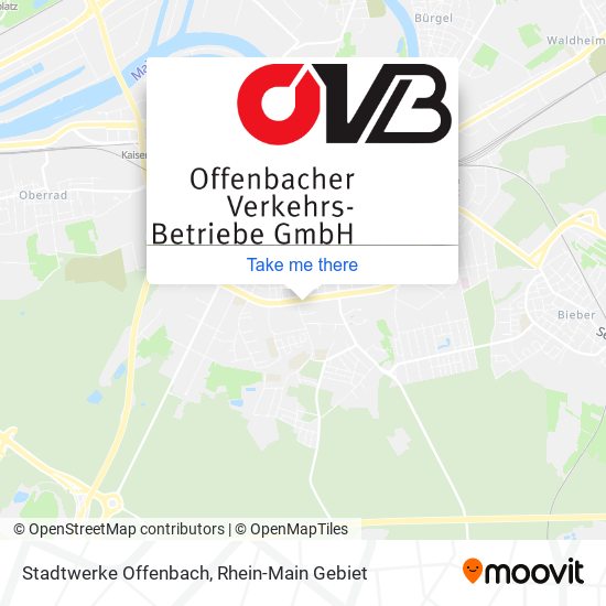 Карта Stadtwerke Offenbach