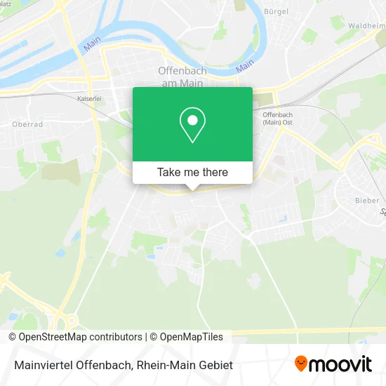 Mainviertel Offenbach map