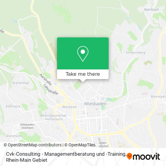 Cvk-Consulting - Managementberatung und -Training map