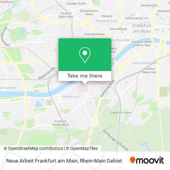 Карта Neue Arbeit Frankfurt am Main