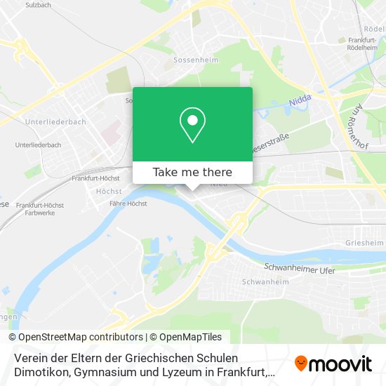 Verein der Eltern der Griechischen Schulen Dimotikon, Gymnasium und Lyzeum in Frankfurt map