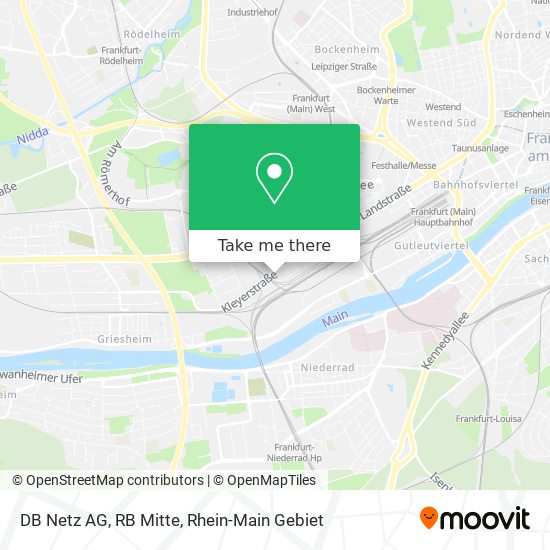 DB Netz AG, RB Mitte map