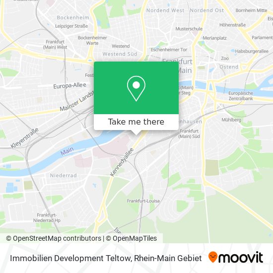 Immobilien Development Teltow map