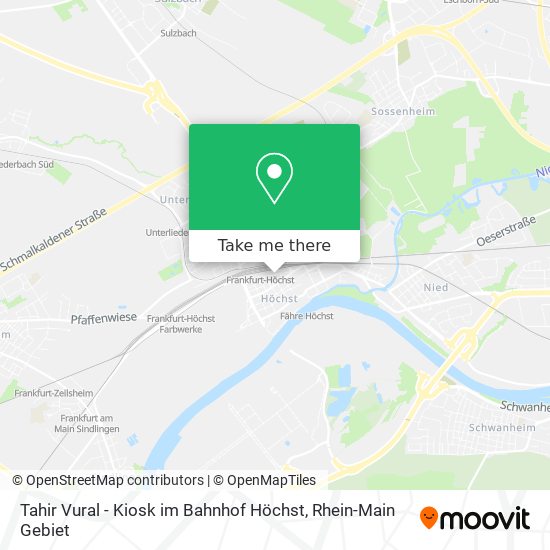 Tahir Vural - Kiosk im Bahnhof Höchst map