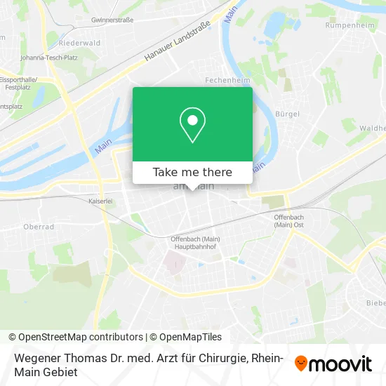 Карта Wegener Thomas Dr. med. Arzt für Chirurgie