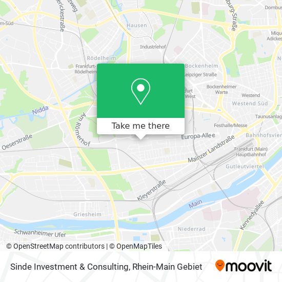 Sinde Investment & Consulting map