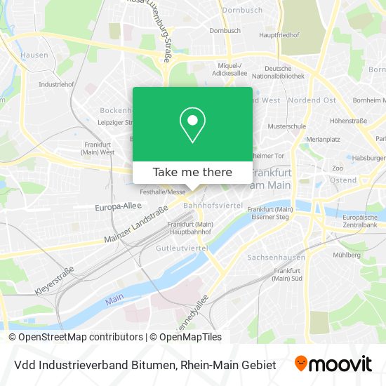 Vdd Industrieverband Bitumen map
