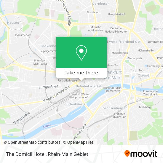 The Domicil Hotel map