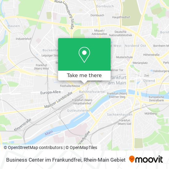 Business Center im Frankundfrei map
