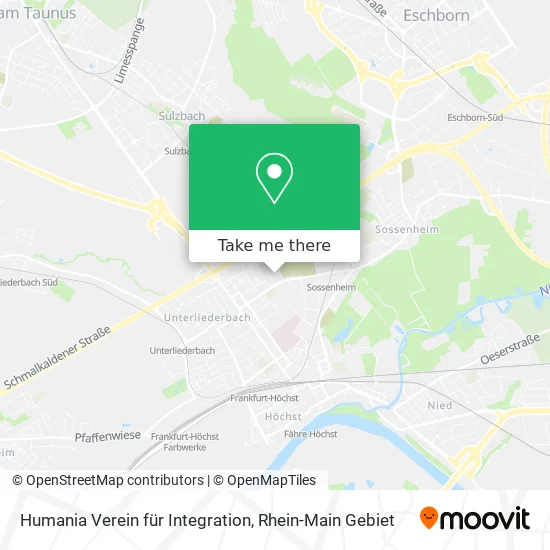 Humania Verein für Integration map