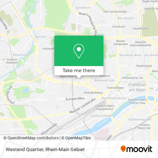 Westend Quartier map