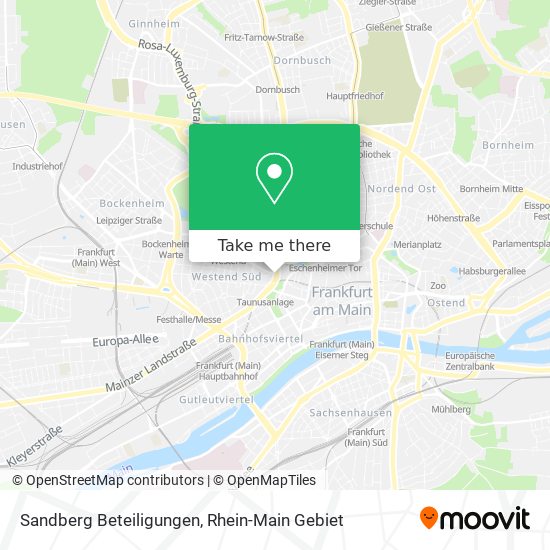 Sandberg Beteiligungen map