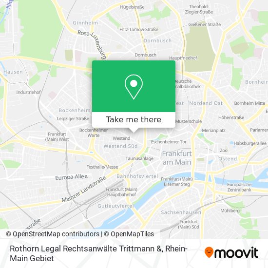 Карта Rothorn Legal Rechtsanwälte Trittmann &