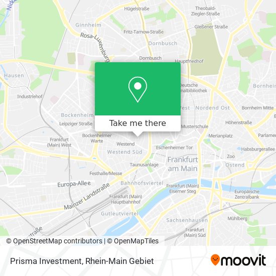 Prisma Investment map