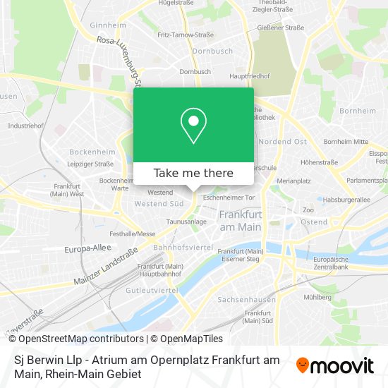 Sj Berwin Llp - Atrium am Opernplatz Frankfurt am Main map