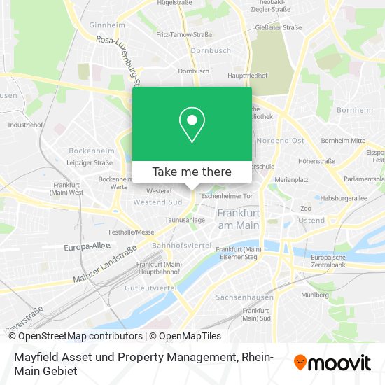 Mayfield Asset und Property Management map