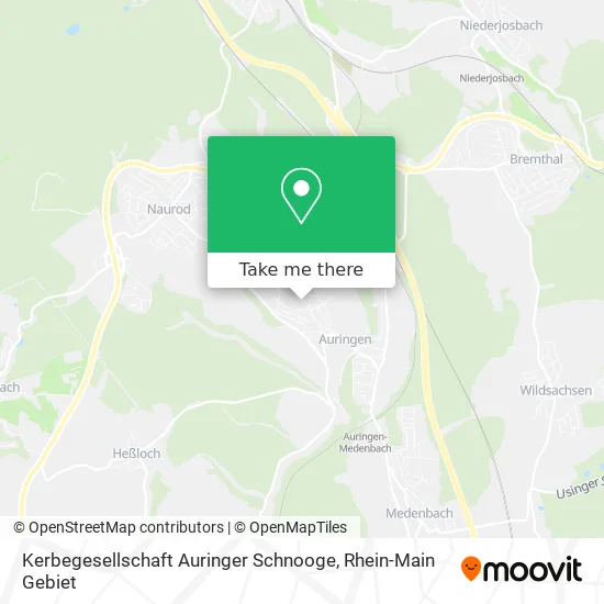 Карта Kerbegesellschaft Auringer Schnooge