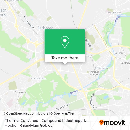 Thermal Conversion Compound Industriepark Höchst map