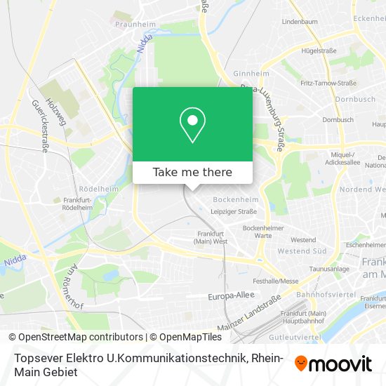 Topsever Elektro U.Kommunikationstechnik map