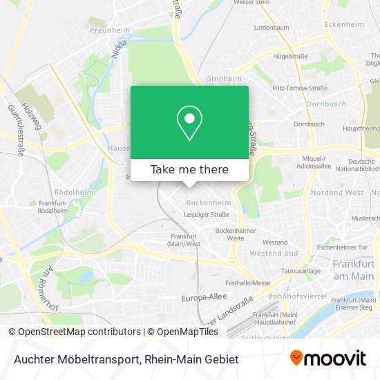 Auchter Möbeltransport map