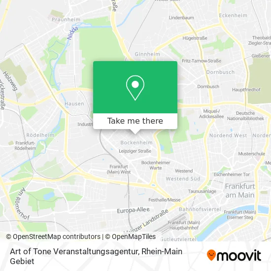 Карта Art of Tone Veranstaltungsagentur