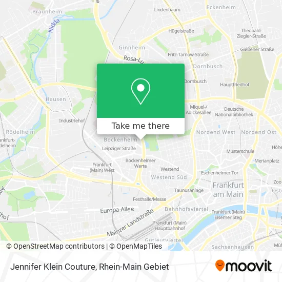 Jennifer Klein Couture map