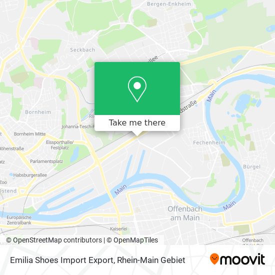 Emilia Shoes Import Export map