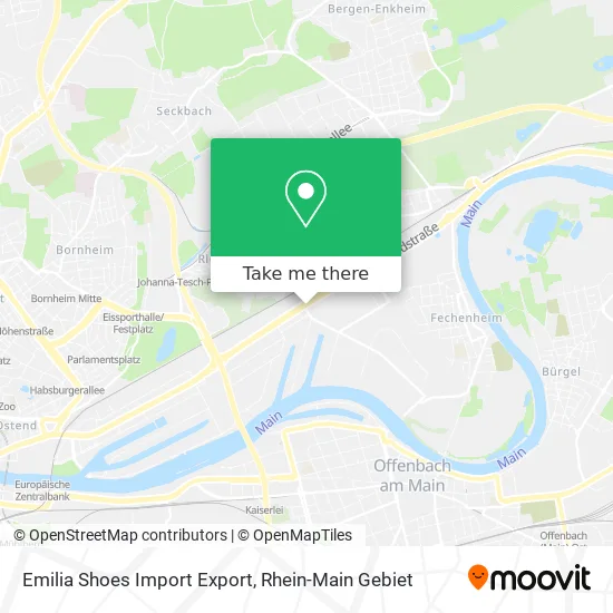 Emilia Shoes Import Export map