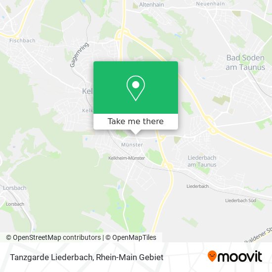 Tanzgarde Liederbach map