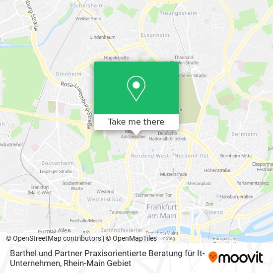 Barthel und Partner Praxisorientierte Beratung für It-Unternehmen map