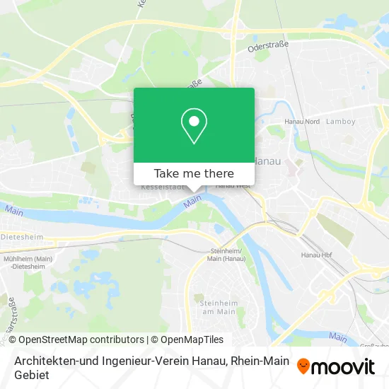 Карта Architekten-und Ingenieur-Verein Hanau