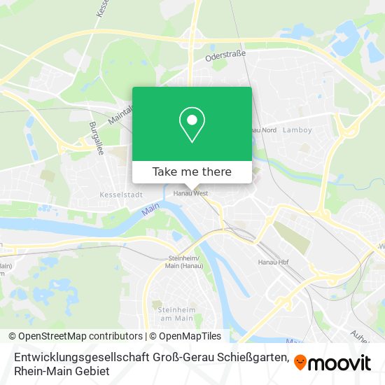 Карта Entwicklungsgesellschaft Groß-Gerau Schießgarten