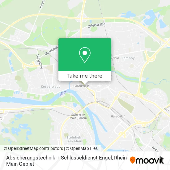 Карта Absicherungstechnik + Schlüsseldienst Engel