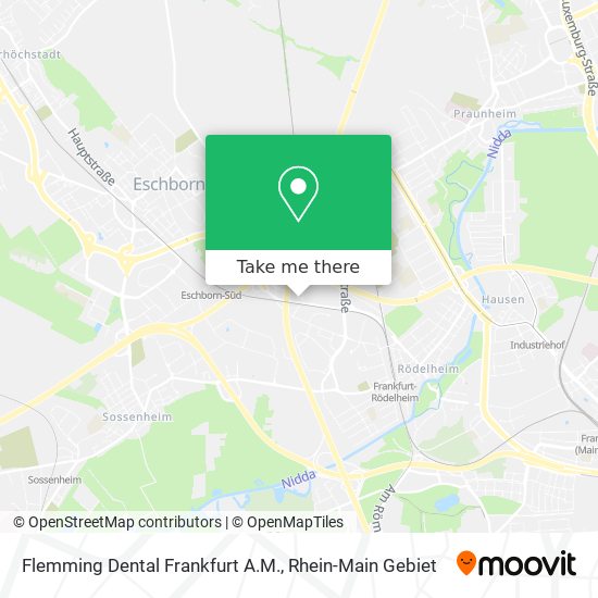 Карта Flemming Dental Frankfurt A.M.