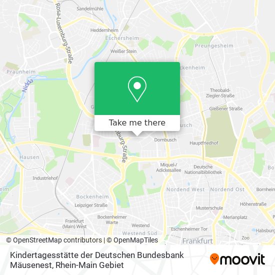 Kindertagesstätte der Deutschen Bundesbank Mäusenest map