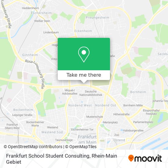 Frankfurt School Student Consulting map