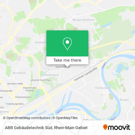 ABB Gebäudetechnik Süd map