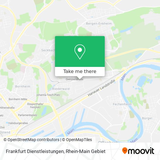 Frankfurt Dienstleistungen map