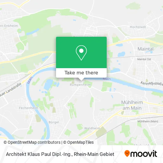 Карта Architekt Klaus Paul Dipl.-Ing.