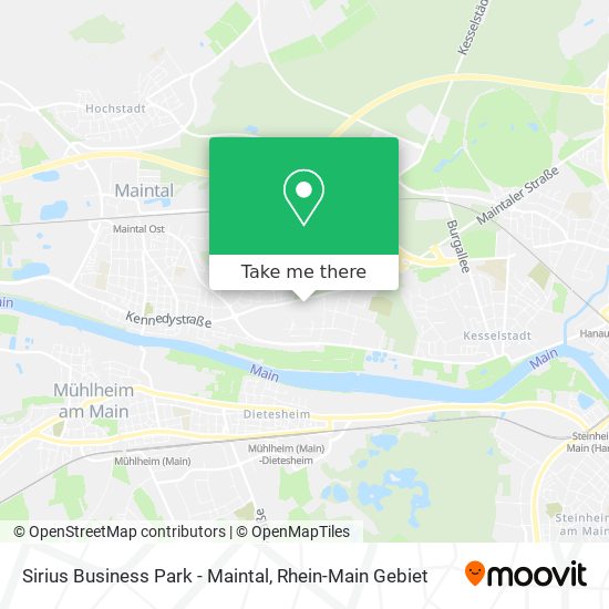 Sirius Business Park - Maintal map