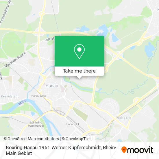 Карта Boxring Hanau 1961 Werner Kupferschmidt