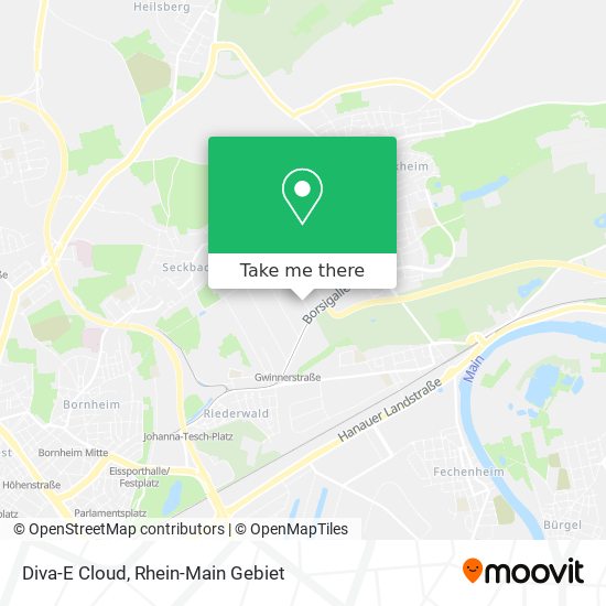 Diva-E Cloud map