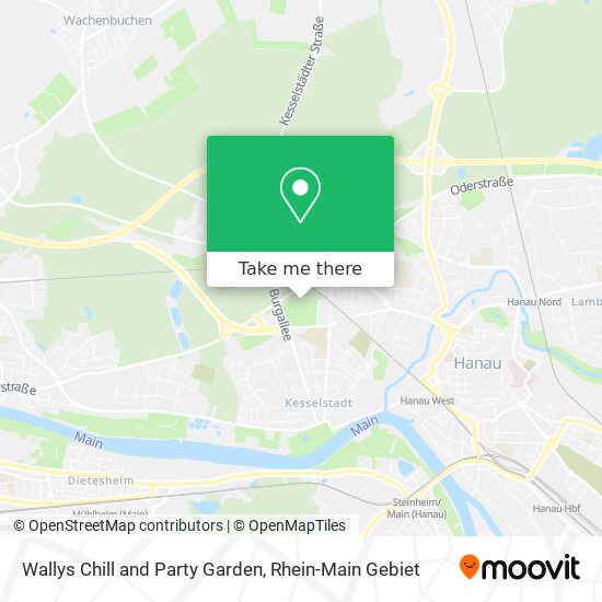 Wallys Chill and Party Garden map