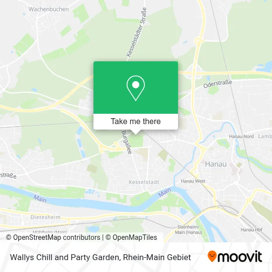 Wallys Chill and Party Garden map