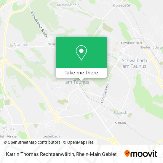 Katrin Thomas Rechtsanwältin map