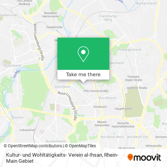 Карта Kultur- und Wohltätigkeits- Verein al-Ihsan