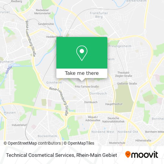 Technical Cosmetical Services map
