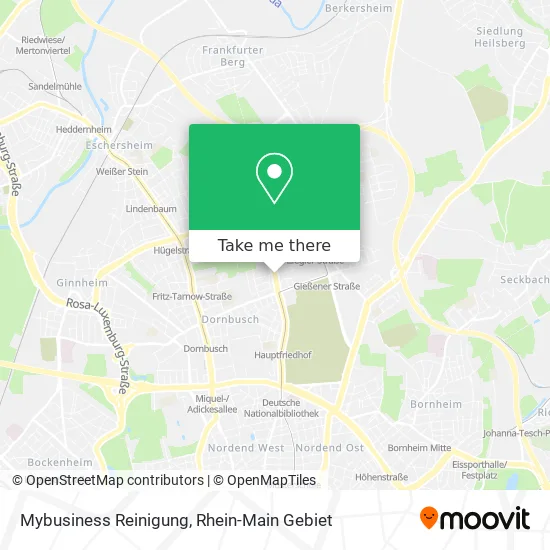 Карта Mybusiness Reinigung